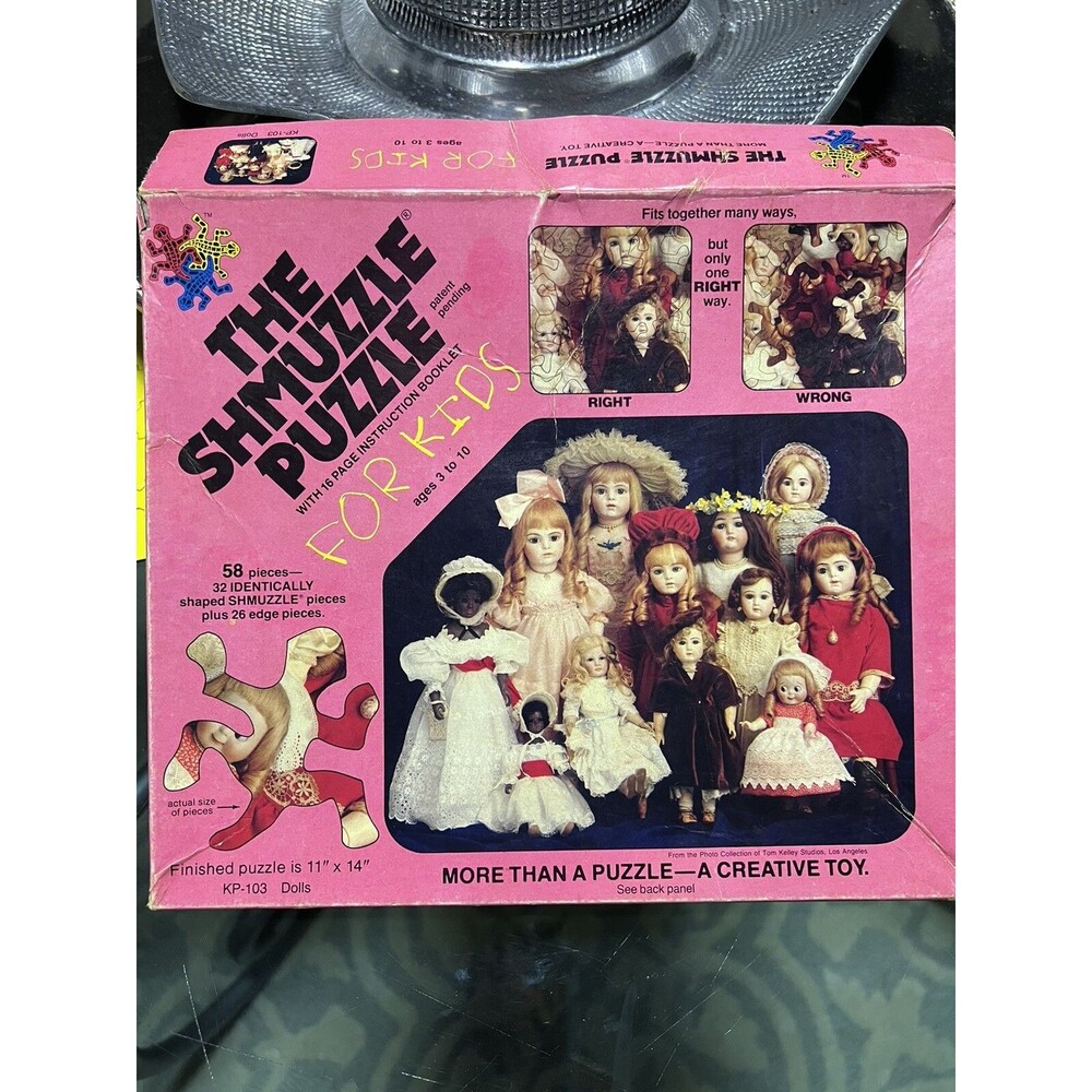Vintage the Shmuzzle Puzzle For Kids With Booklet KP 103 Dolls– 1982 -USED
